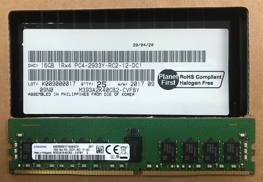 戴尔（DELL） Memory 服务器工作站内存 16G DDR4 2933MHz RECC