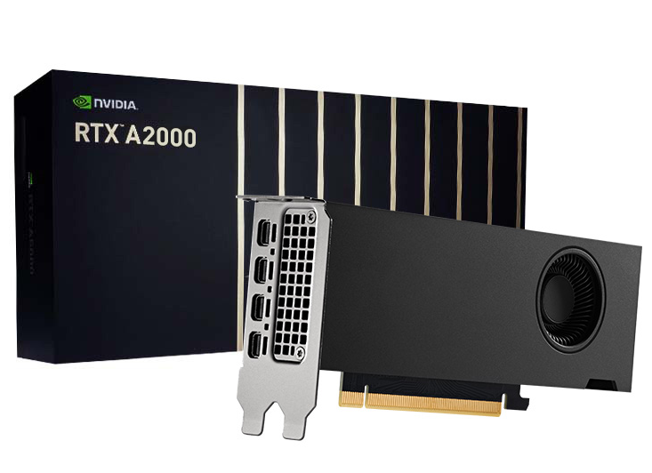 戴尔(Dell) NVIDIA RTX A2000 12G 6G GDDR6建模渲染视频剪辑设计绘图专业图形显卡