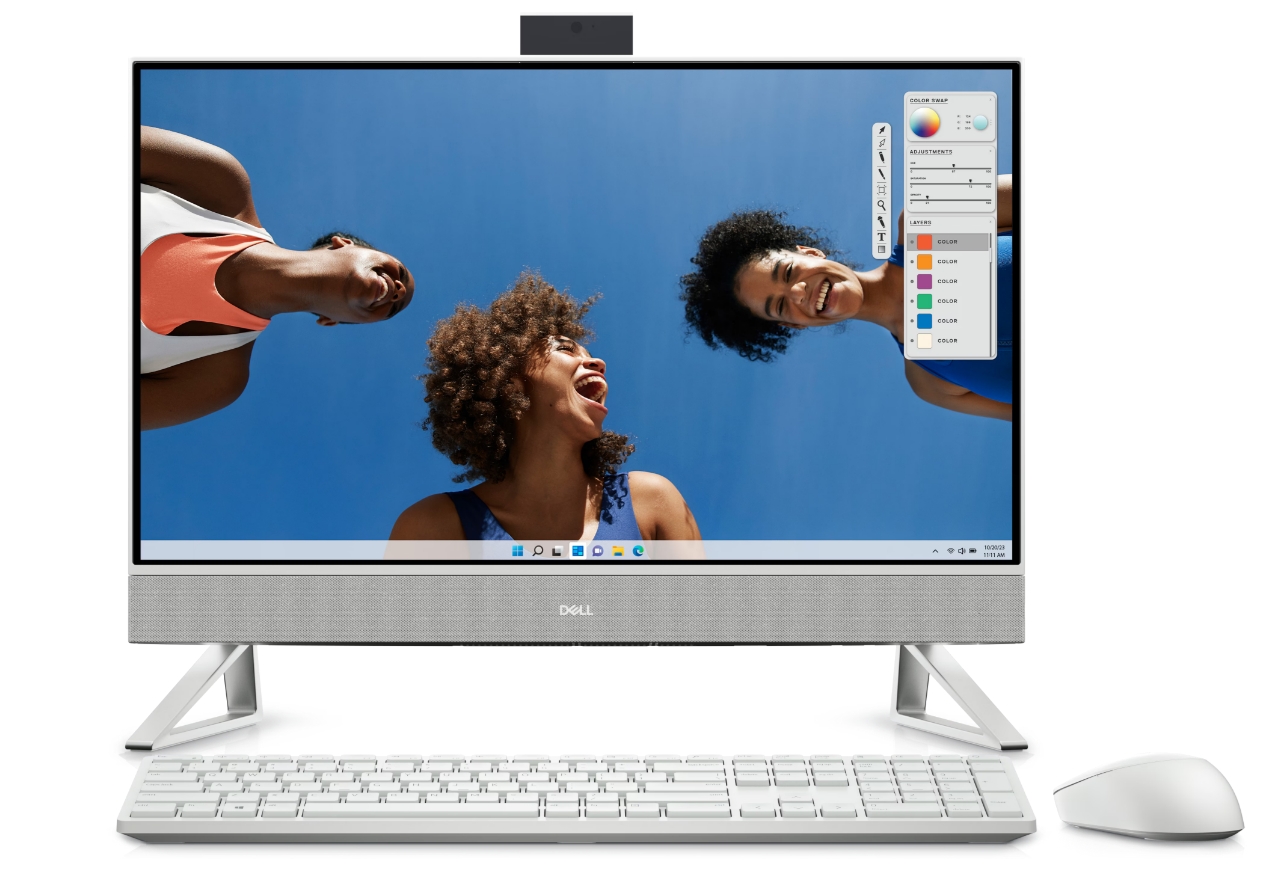 戴尔（DELL）灵越5420-R4308B一体机电脑 23.8英寸酷睿i3/i5家用办公网课商用台式机整机全套