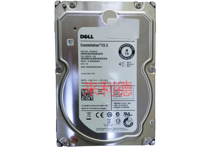 戴尔（DELL）4TB 7.2K RPM SAS 6Gbps 3.5英寸