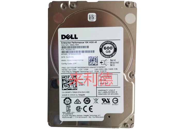 戴尔（DELL）600G 10K RPM SAS 6Gbps 2.5英寸