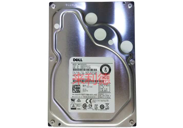 戴尔（DELL）2TB 7.2K RPM SAS 6Gbps 3.5英寸